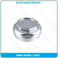 Chrome Wire Wheel Cap in Sold Brass